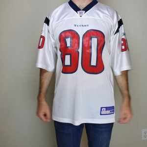 Reebok Texans Andre Johnson #80 Jersey White Large
